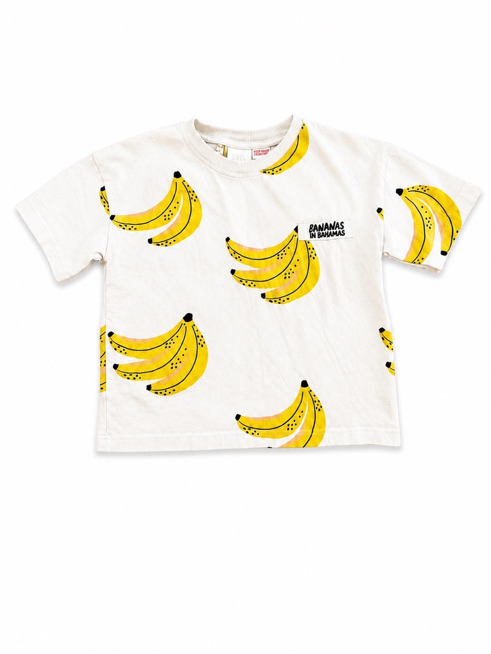 ZARA Boys Banana Graphic Tee Size 5 | Bananas in Bahamas Shirt